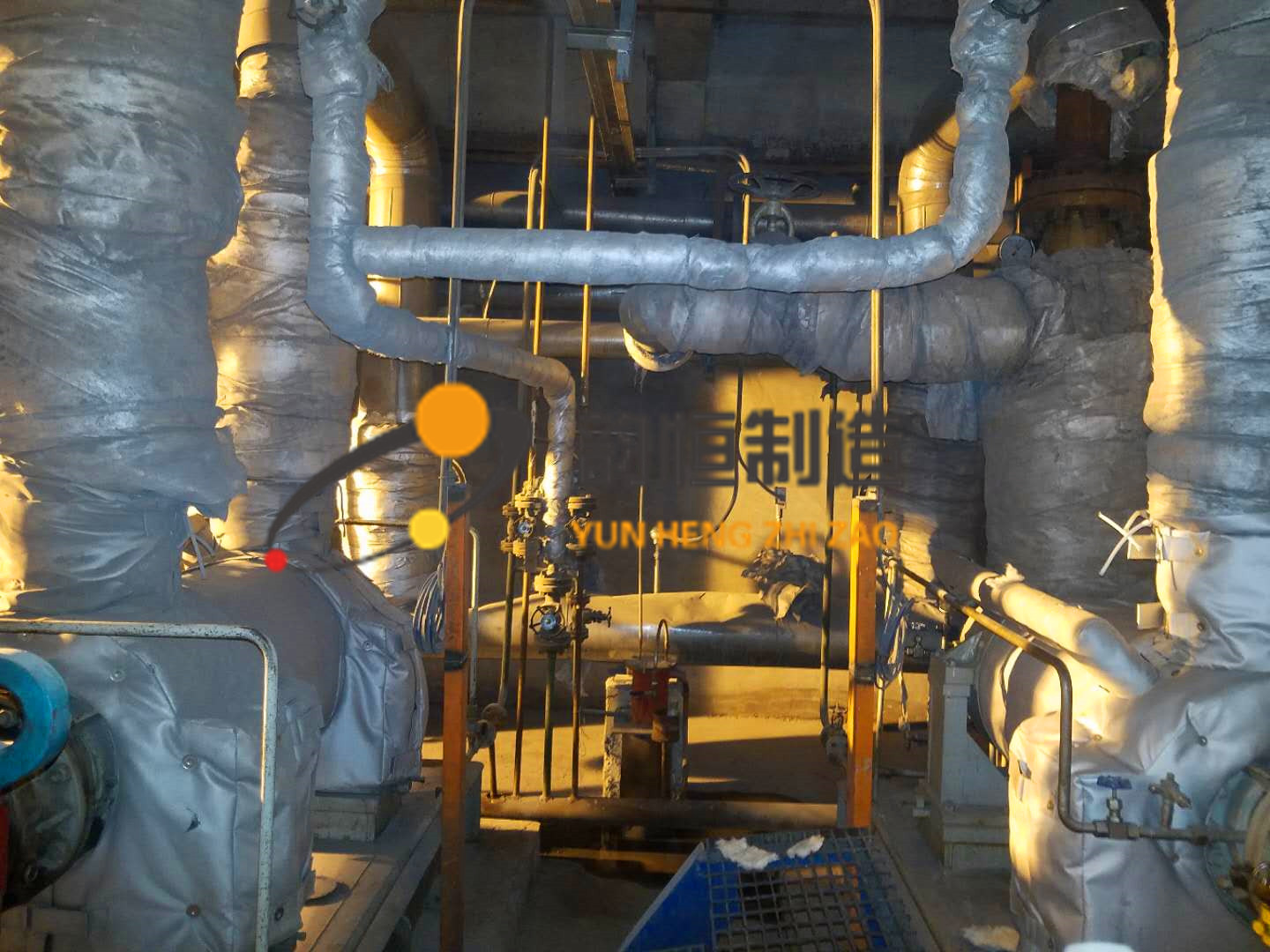 山东石大胜华化工集团有限公司锅炉上水泵保温改造